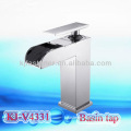 Waterfall bathroom basin mixer